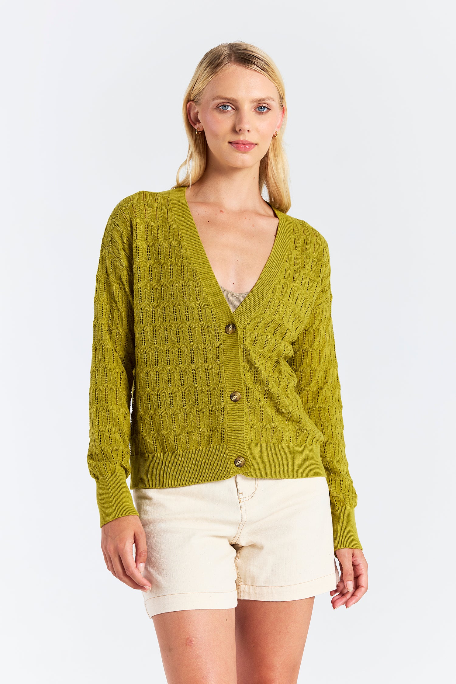 SCALLOP TRIM PRETTY CARDI