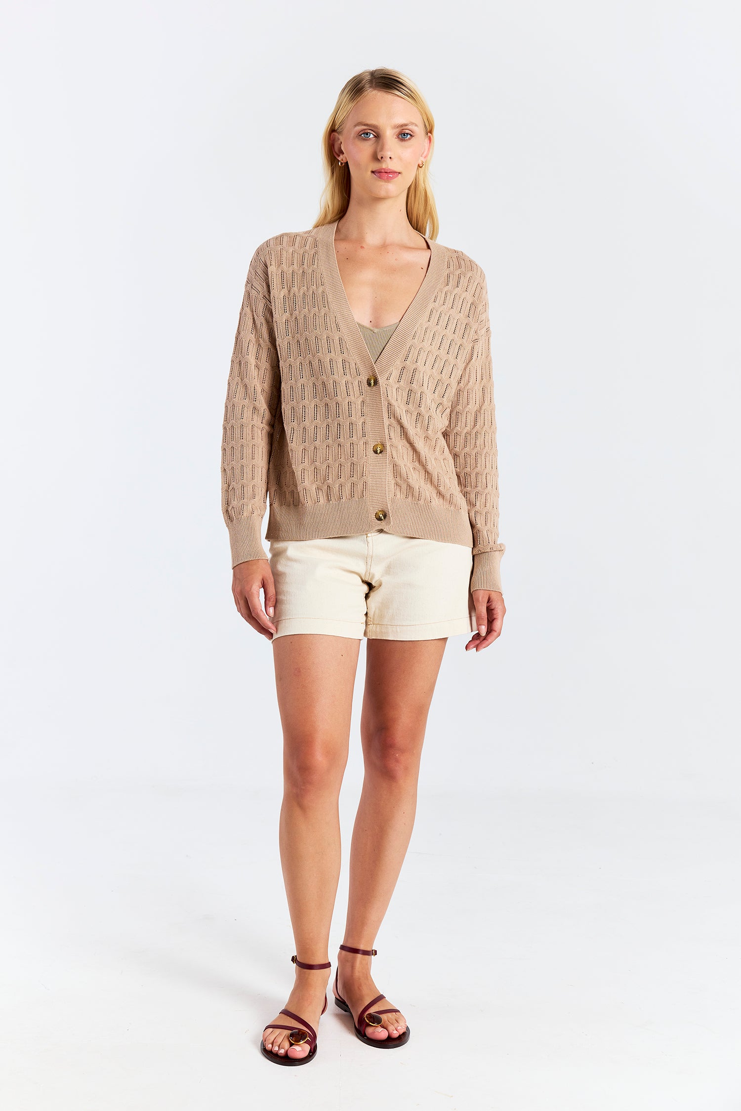 SCALLOP TRIM PRETTY CARDI
