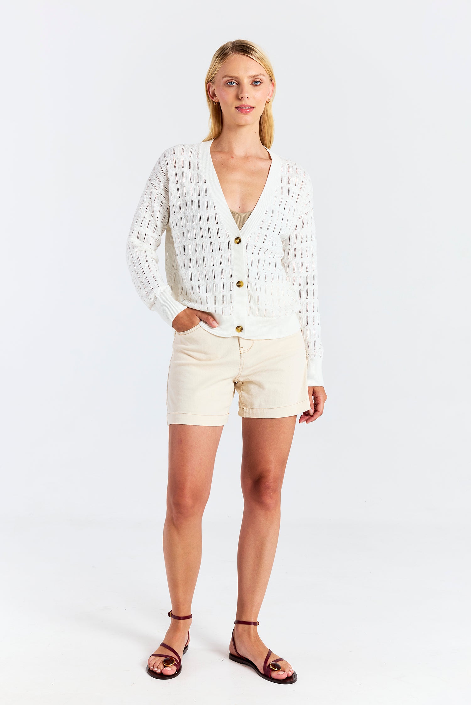SCALLOP TRIM PRETTY CARDI