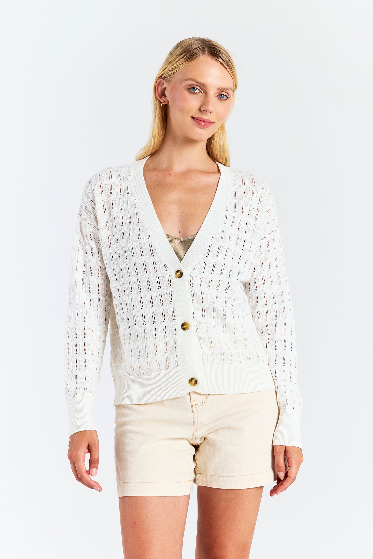 SCALLOP TRIM PRETTY CARDI