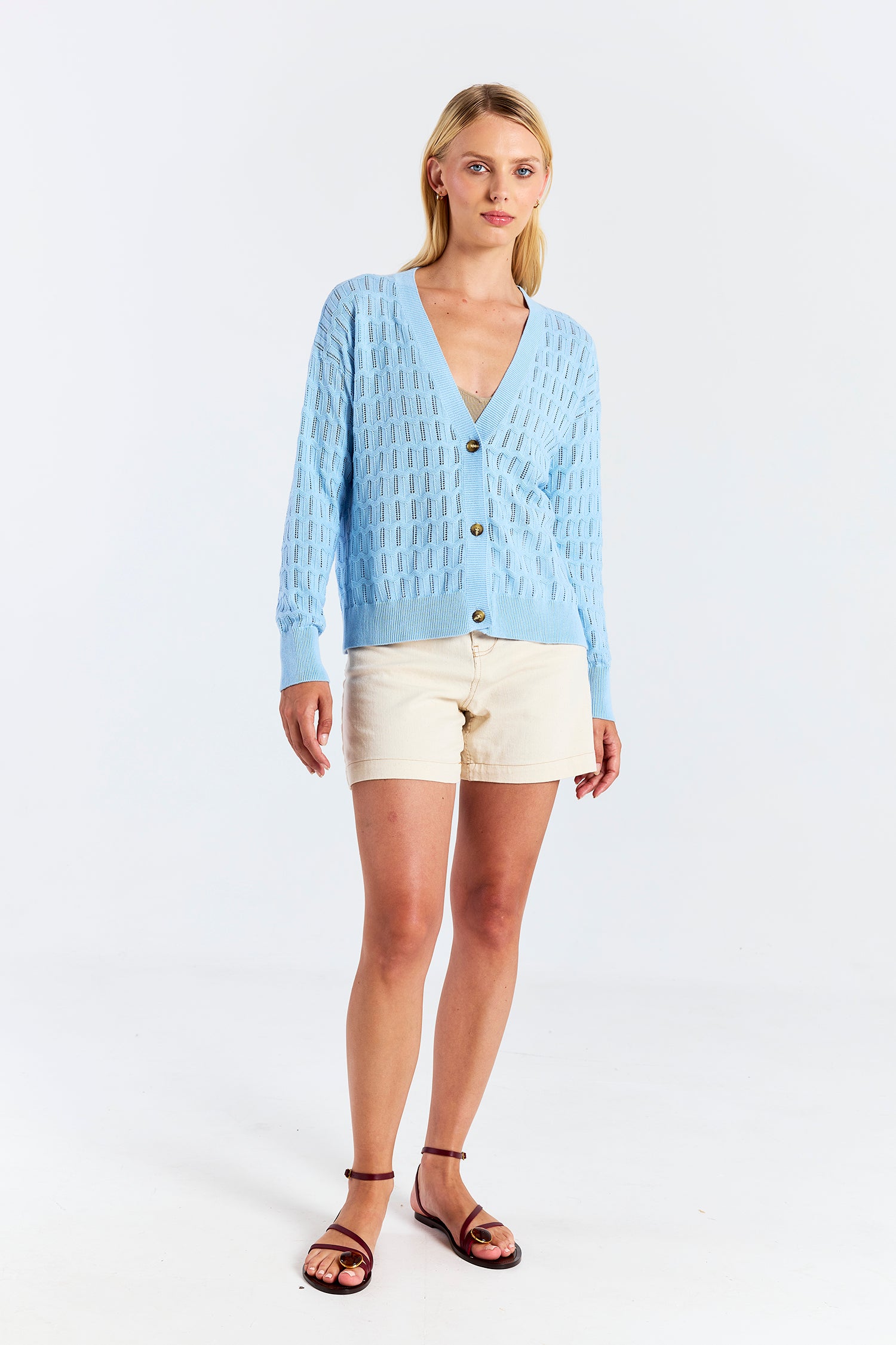 SCALLOP TRIM PRETTY CARDI