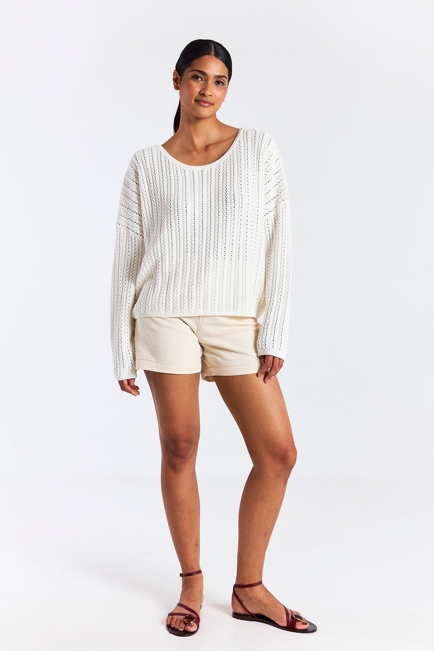 Spring Stitch Rosa Reversible Sweater