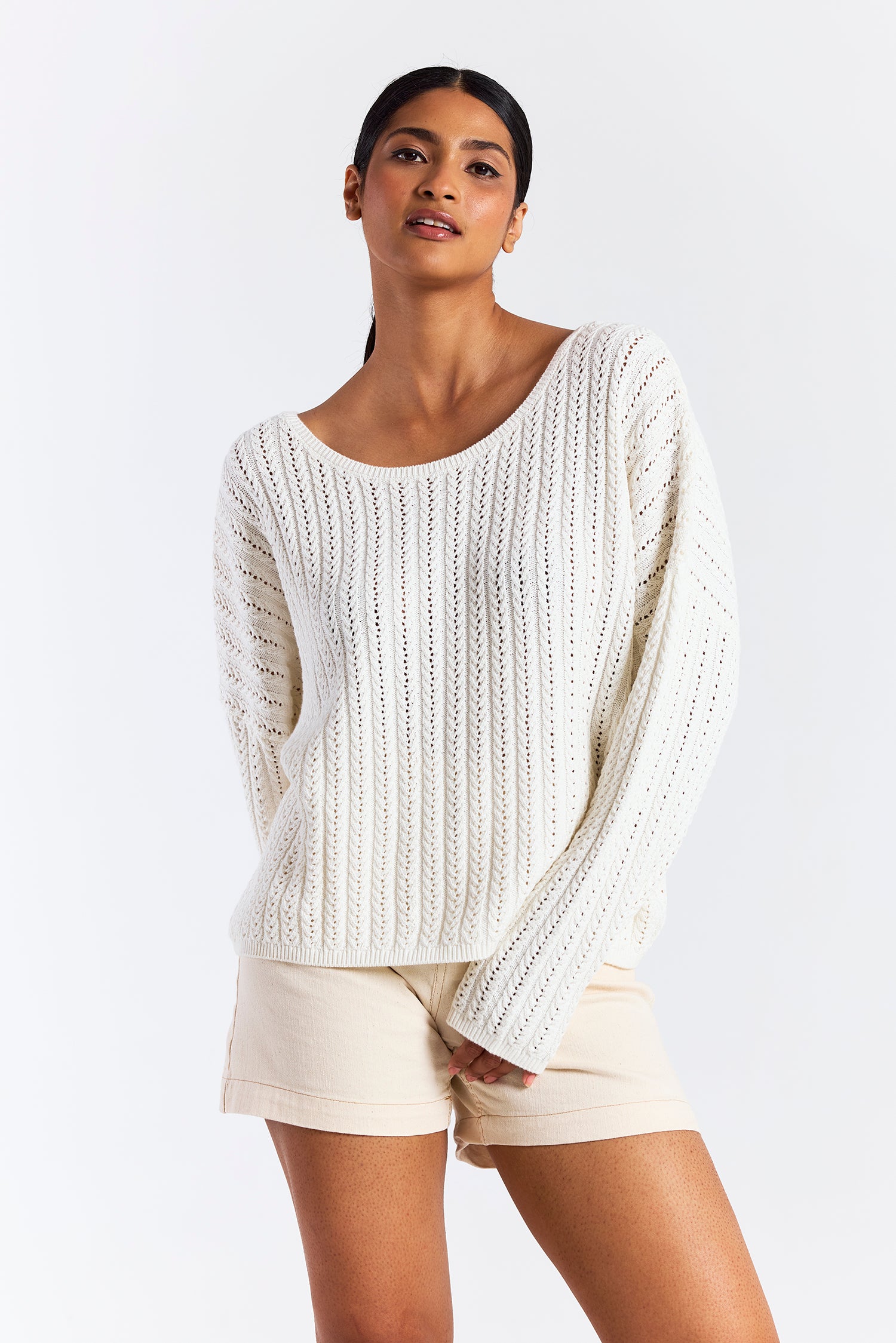 Spring Stitch Rosa Reversible Sweater
