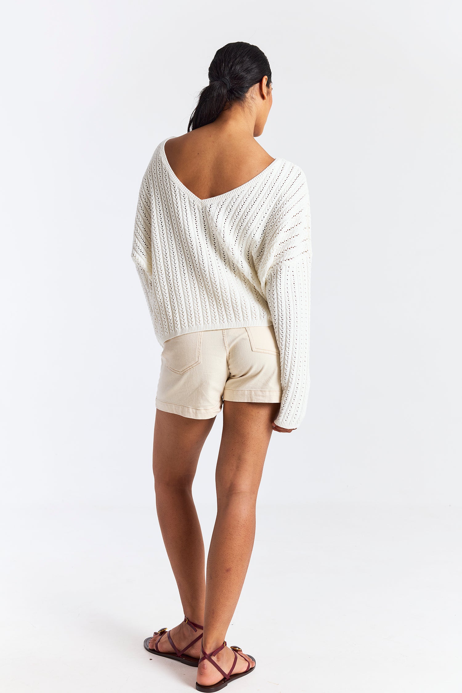 Spring Stitch Rosa Reversible Sweater