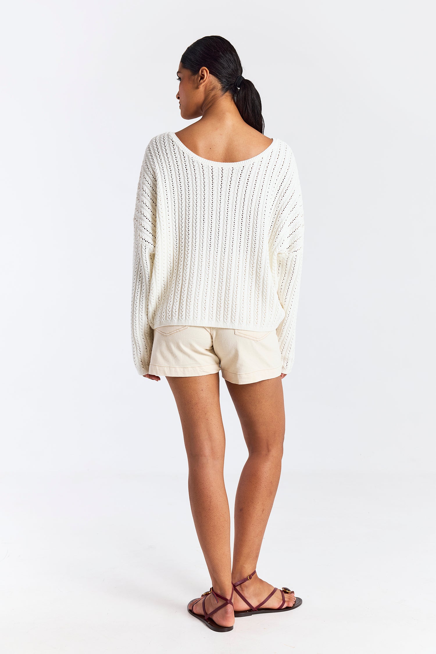 Spring Stitch Rosa Reversible Sweater