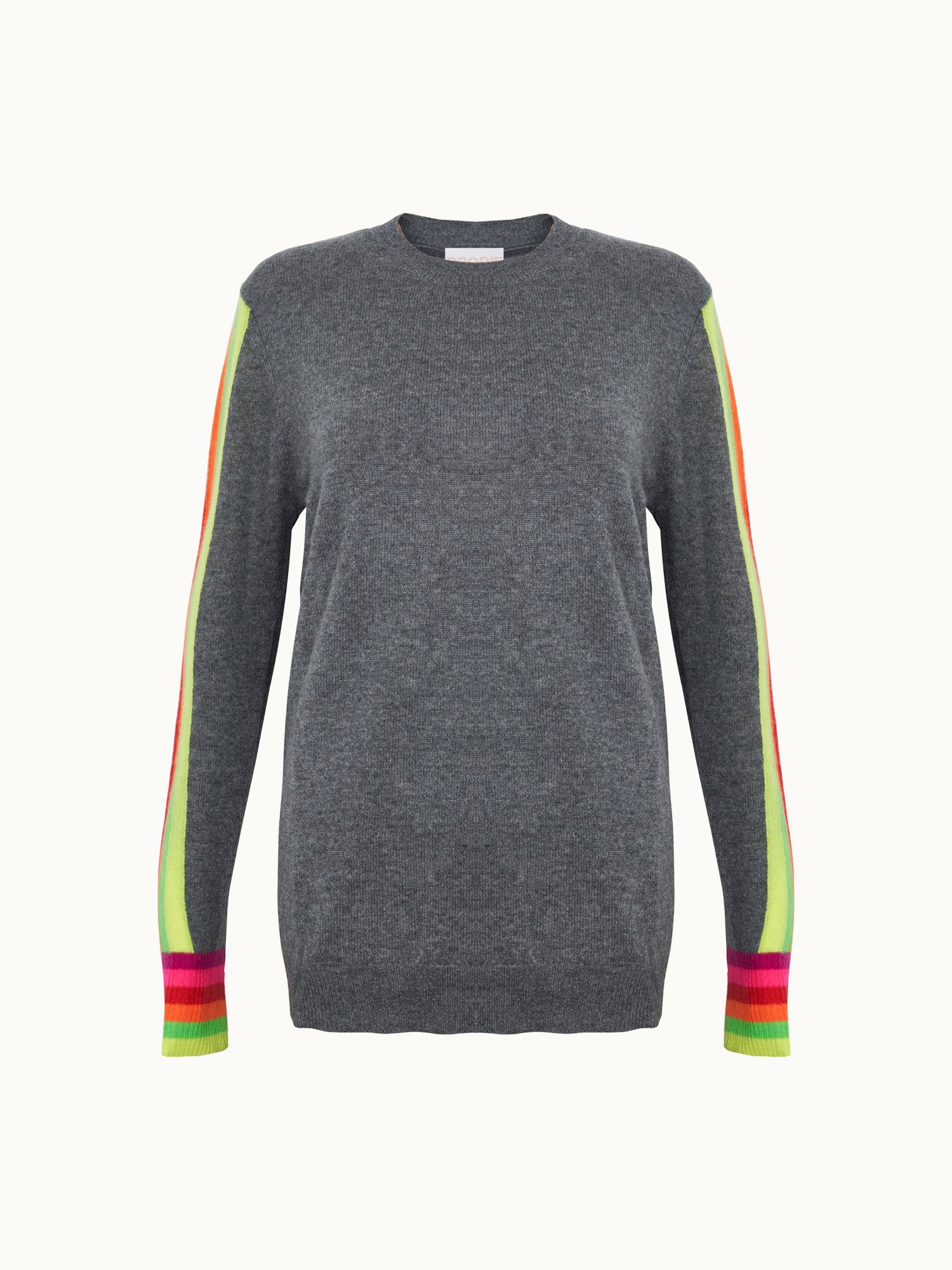 Grey jumper hotsell rainbow sleeves