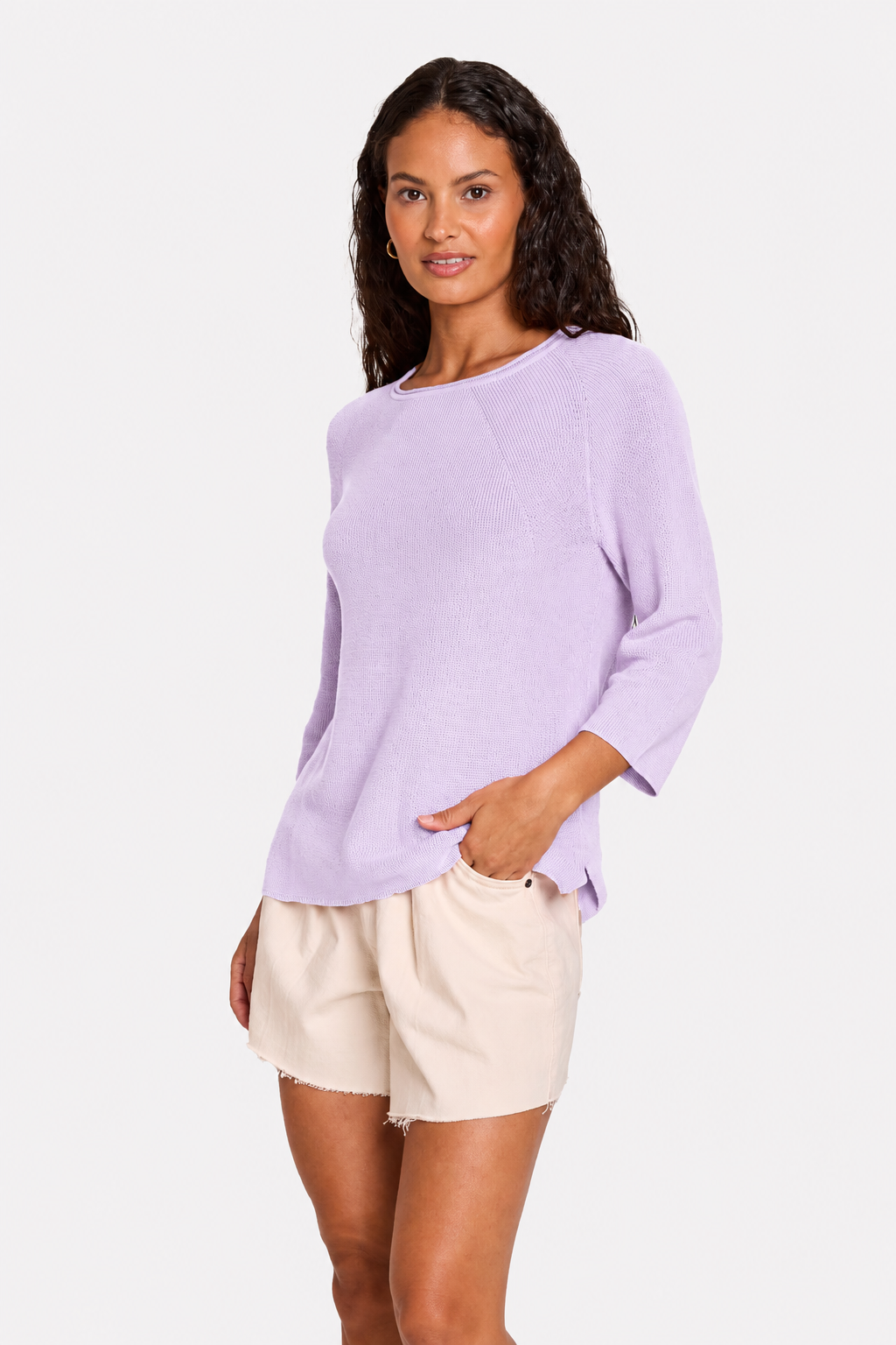 SHAKER KNIT CREW