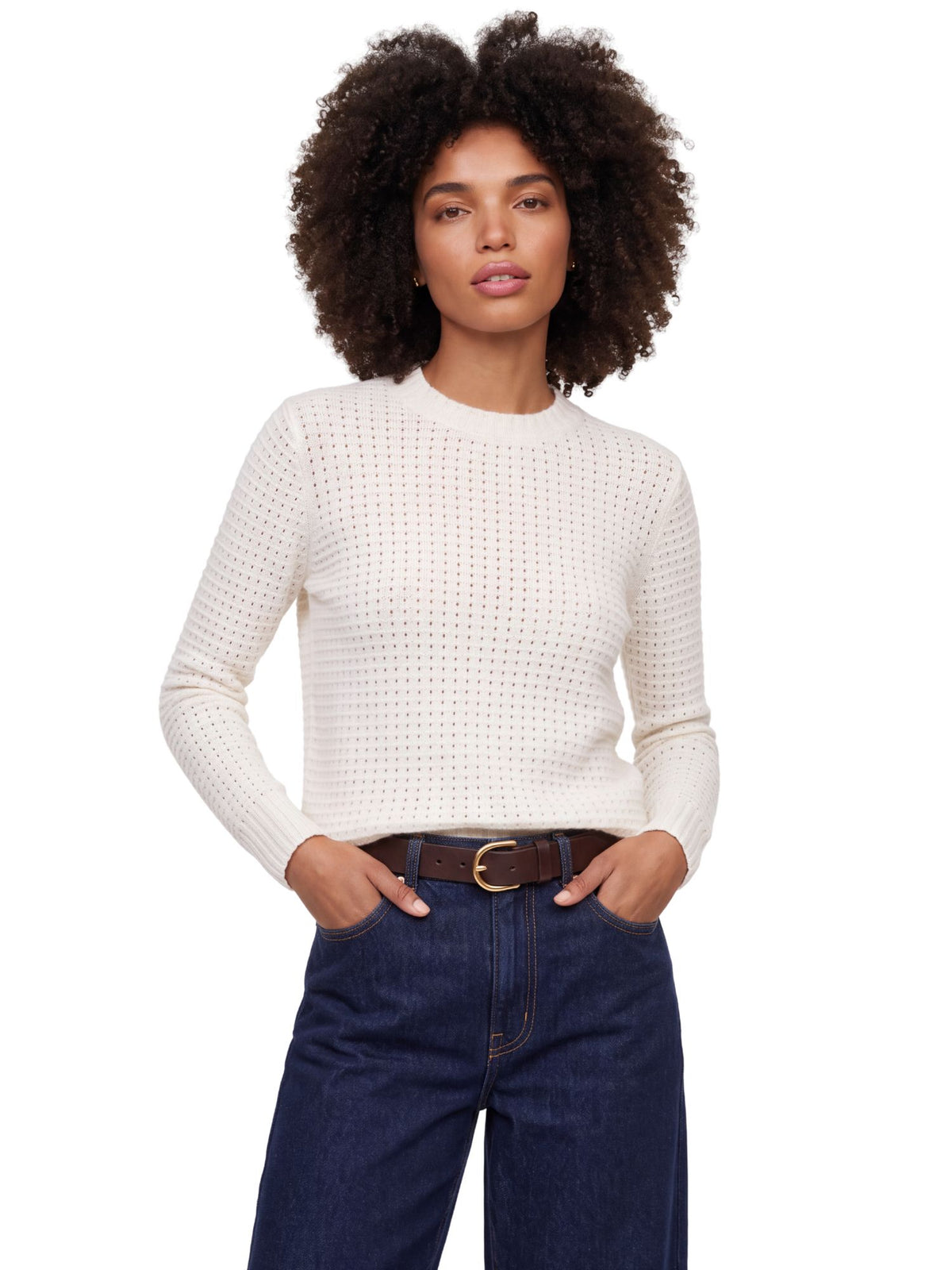 OTTOMAN OPEN STITCH CREW