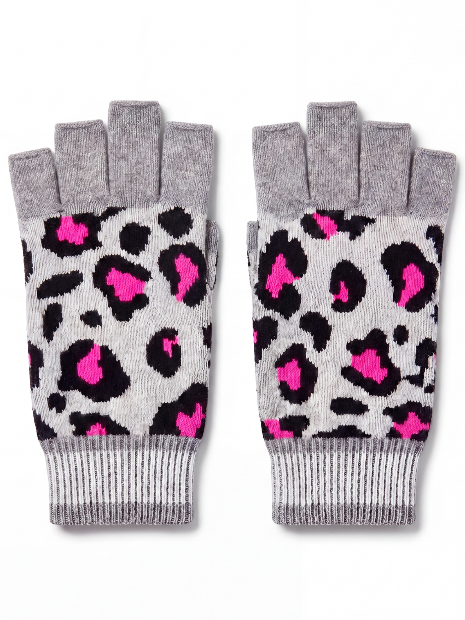 Leopard Cashmere Wrist Warmer