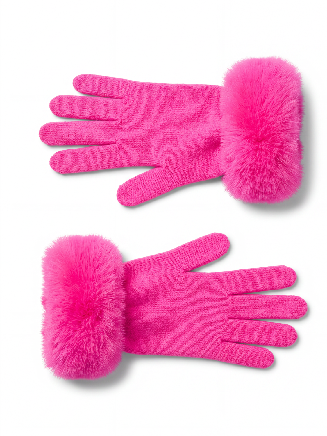 Miss Faux Fur Cashmere Gloves