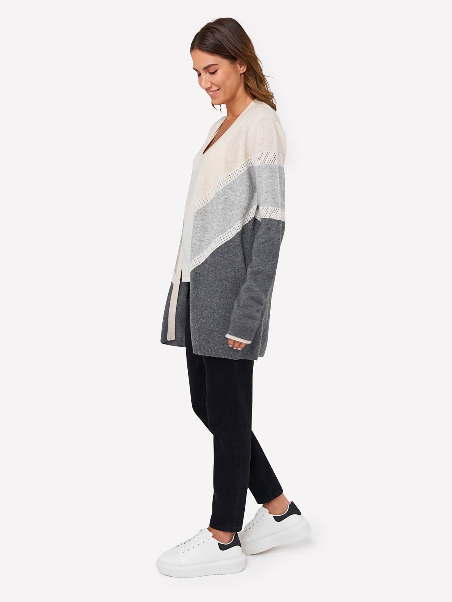 Chevron Edge To Edge Cardigan