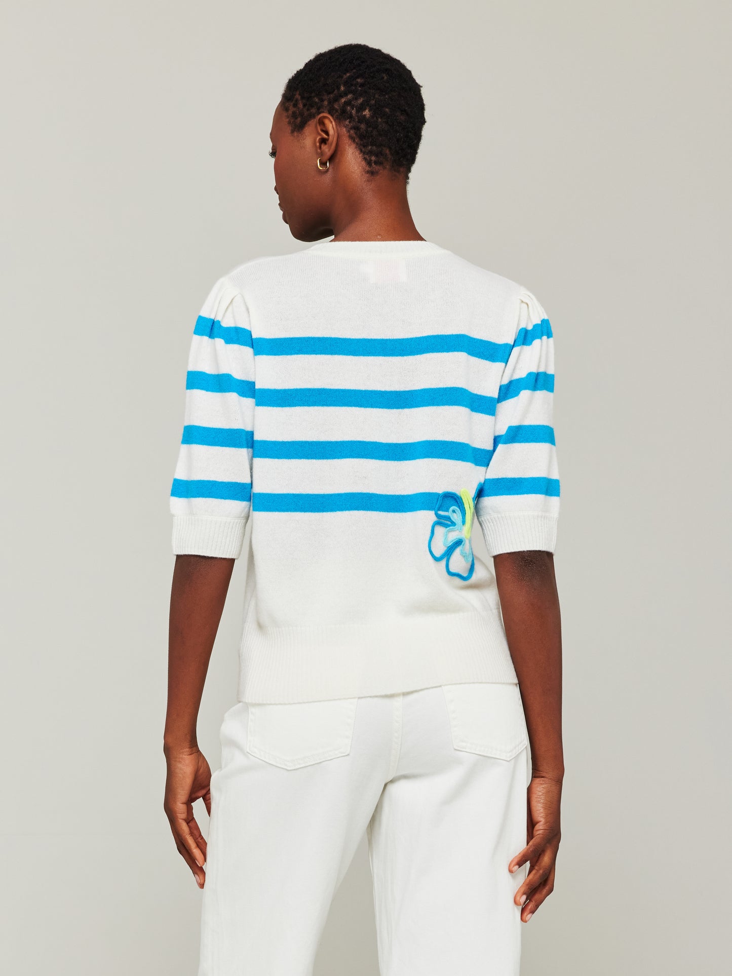 Aloha Cashmere Stripe Tee