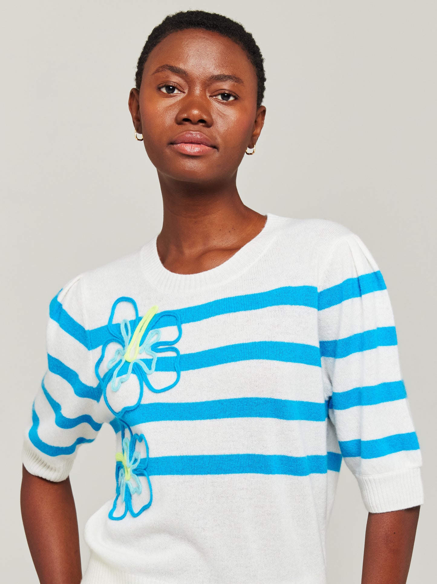 Aloha Cashmere Stripe Tee