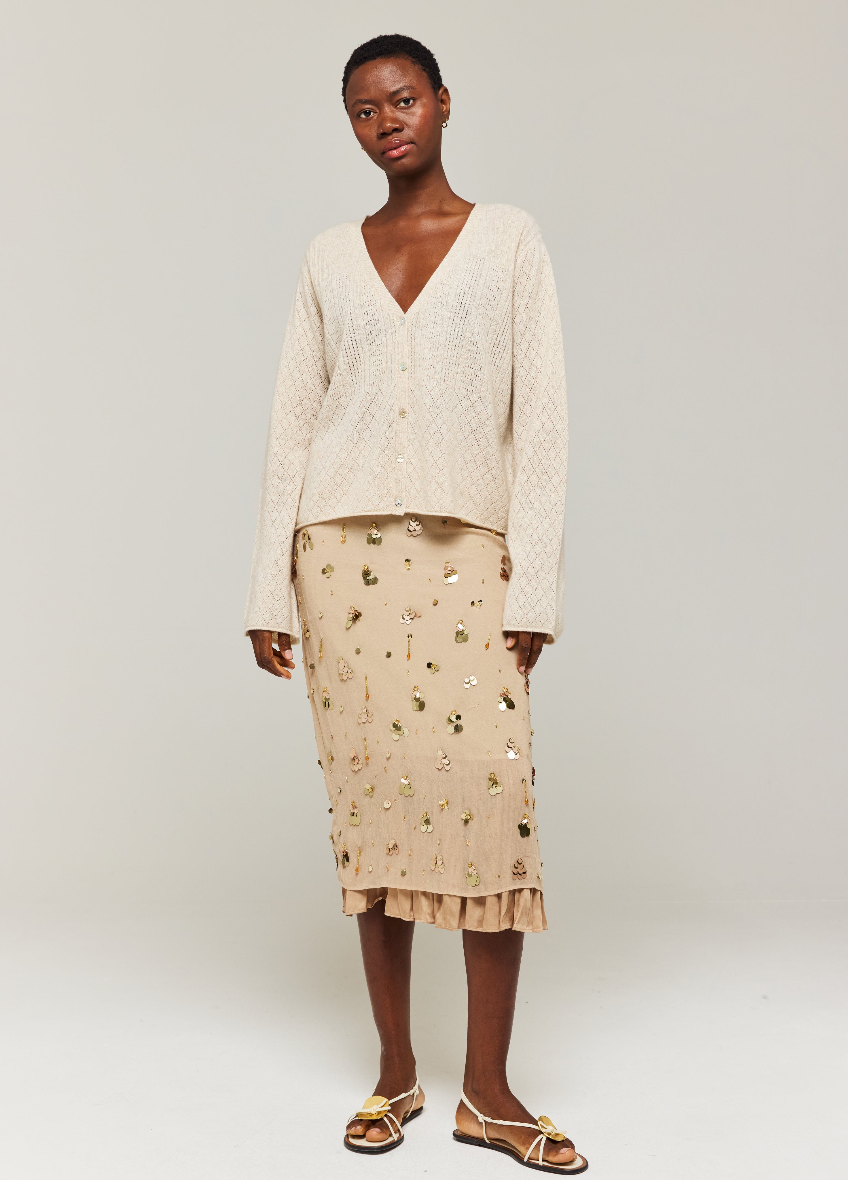 Summer Stitch Cashmere Cardigan