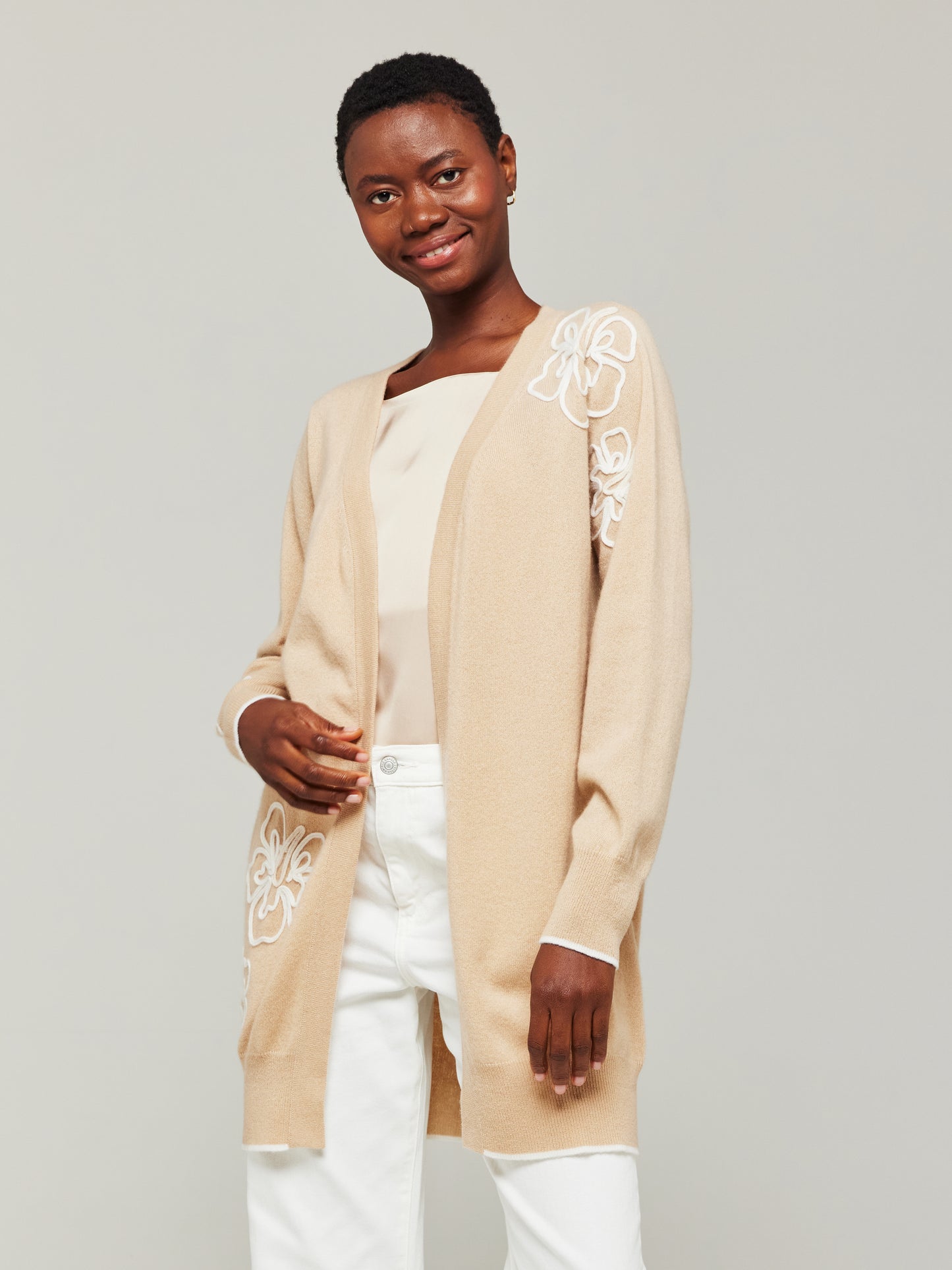 Aloha Longline Cashmere Cardigan