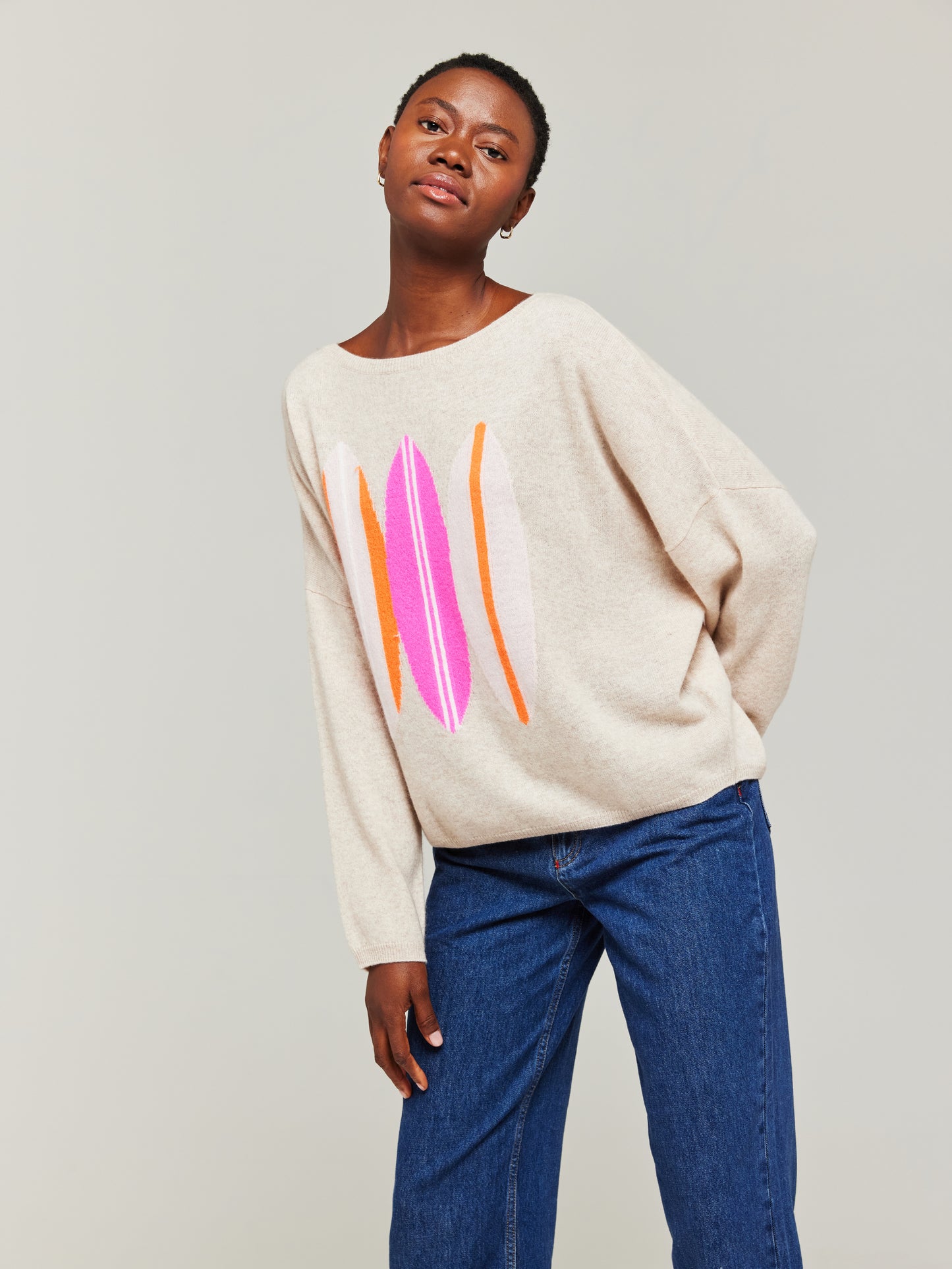 Surfs Up Cashmere Crew Neck