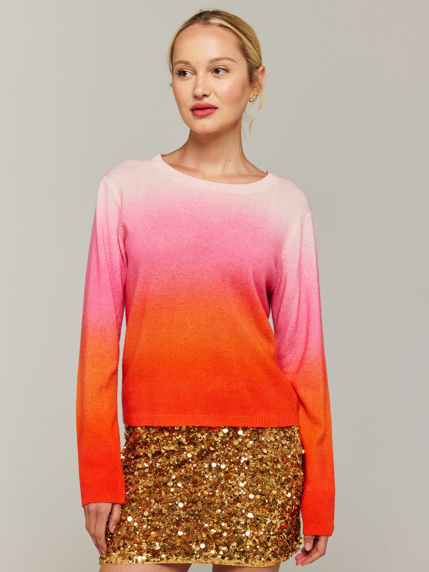 Bali Ombre Cashmere Crew Neck