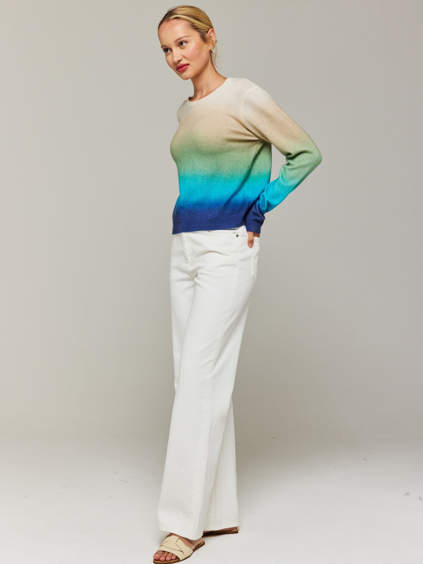 Bali Ombre Cashmere Crew Neck