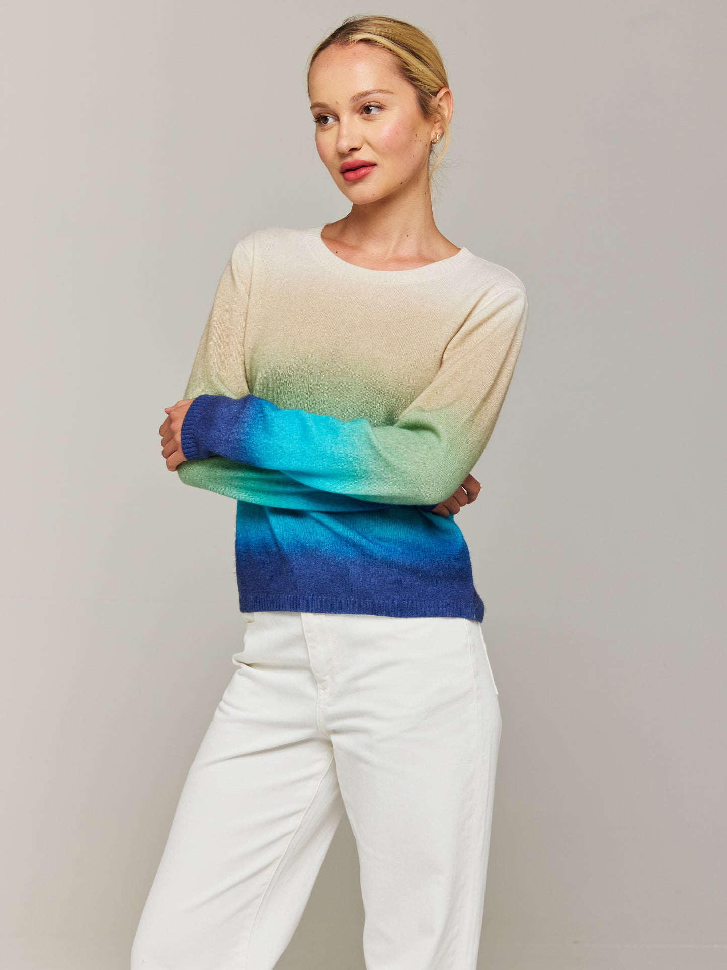 Bali Ombre Cashmere Crew Neck