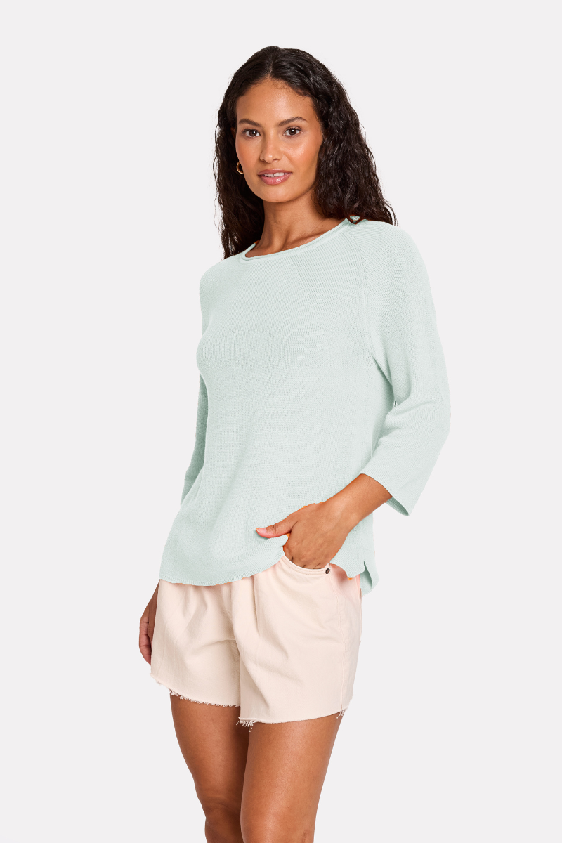 SHAKER KNIT CREW