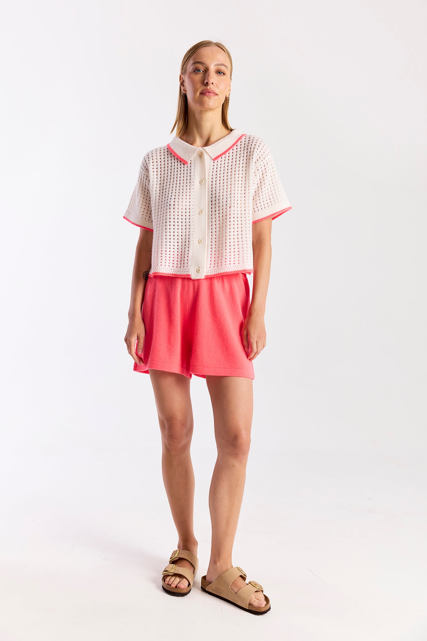 SHORT SLEEVE CASHMERE JACKET