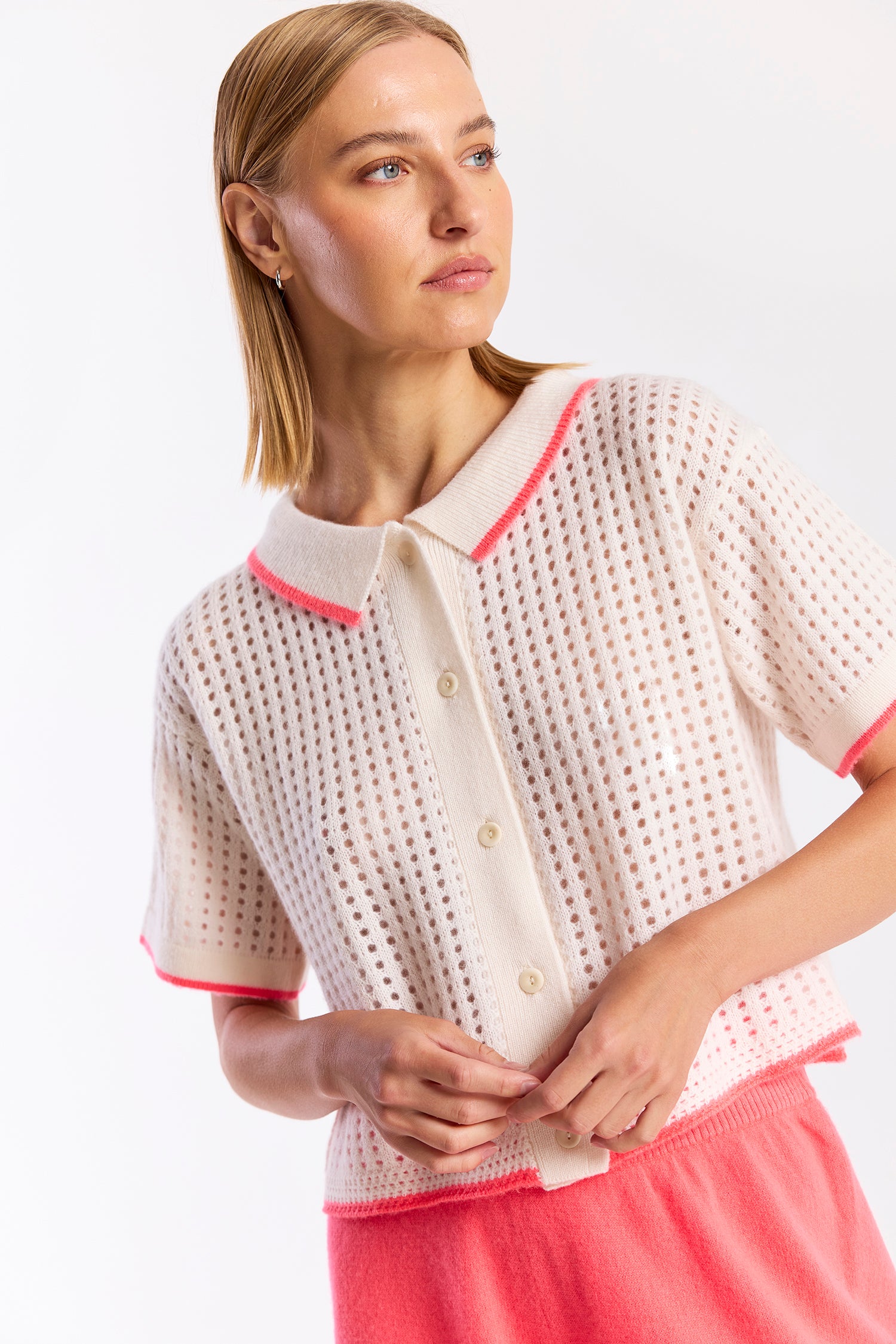 SHORT SLEEVE CASHMERE JACKET