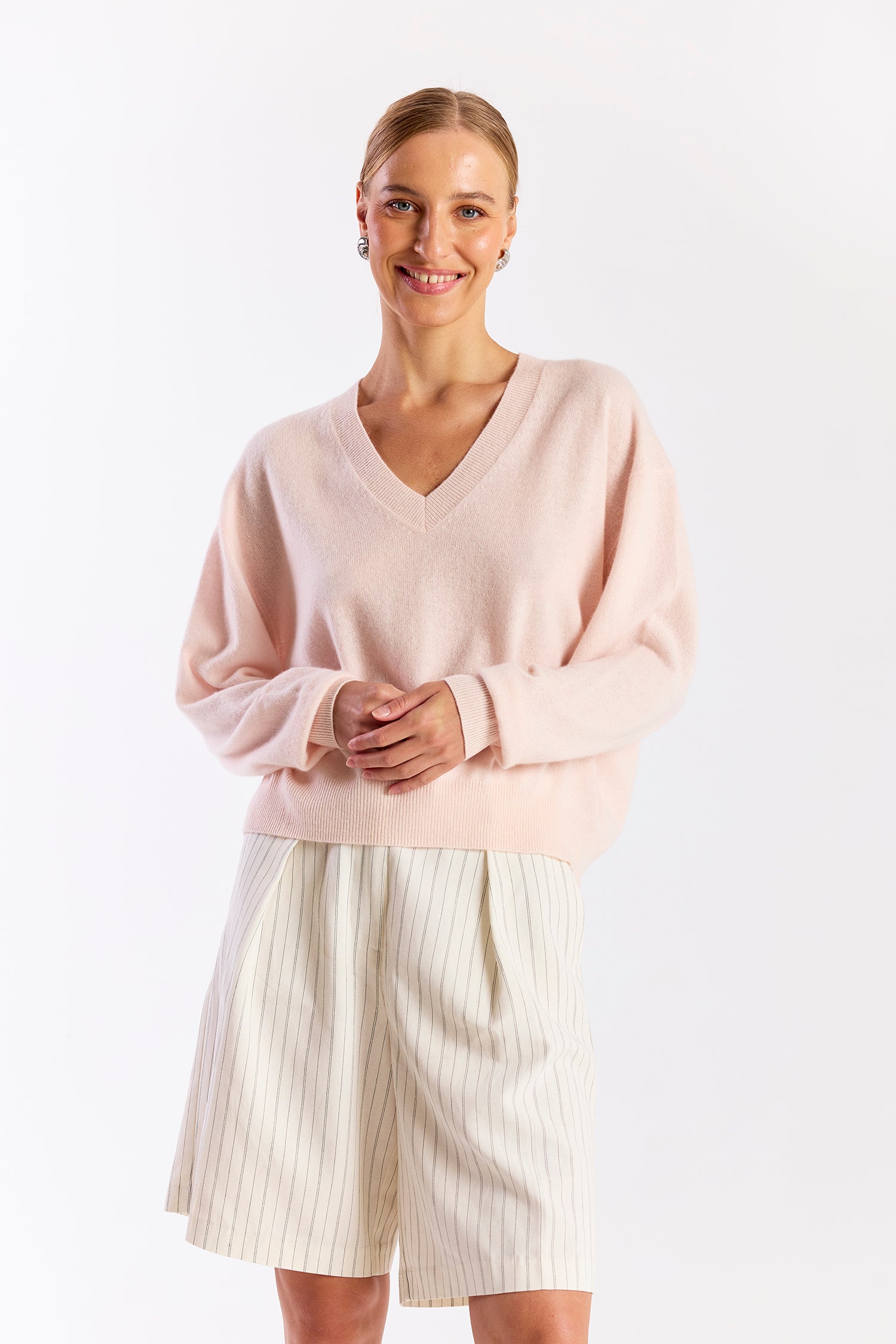 HAILEY CASHMERE V NECK