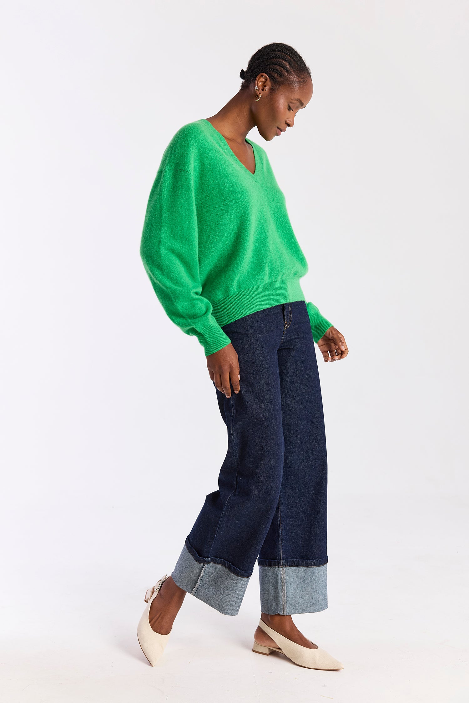 HAILEY CASHMERE V NECK