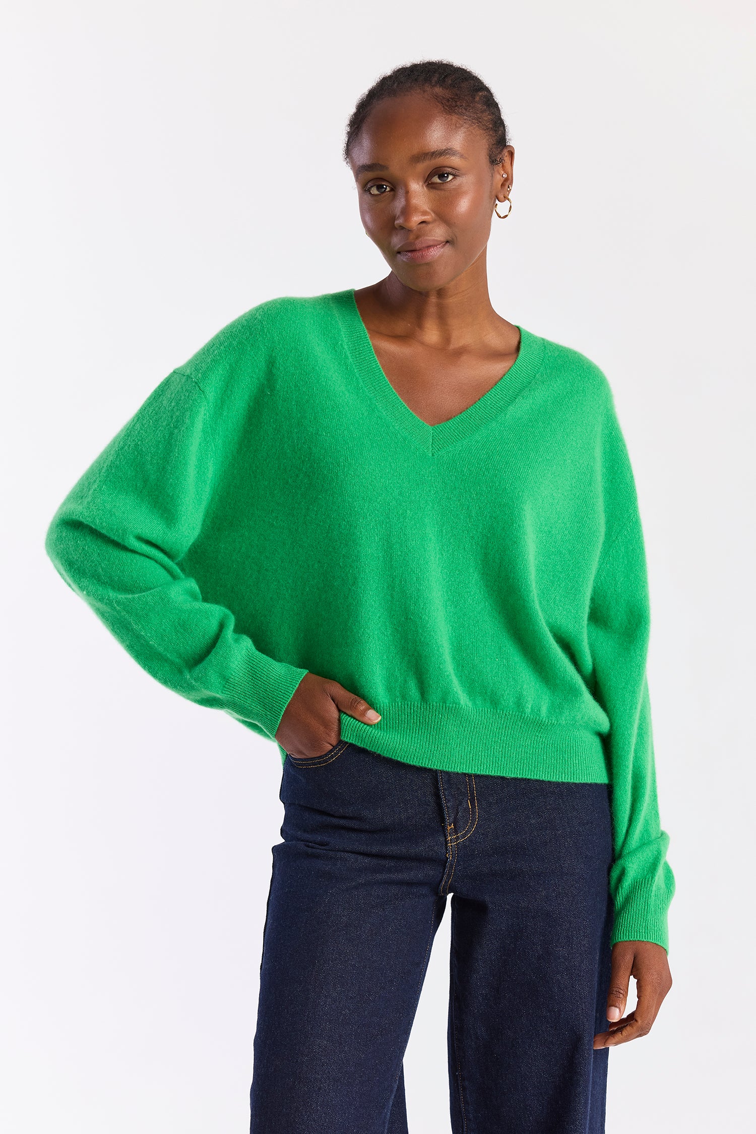 HAILEY CASHMERE V NECK