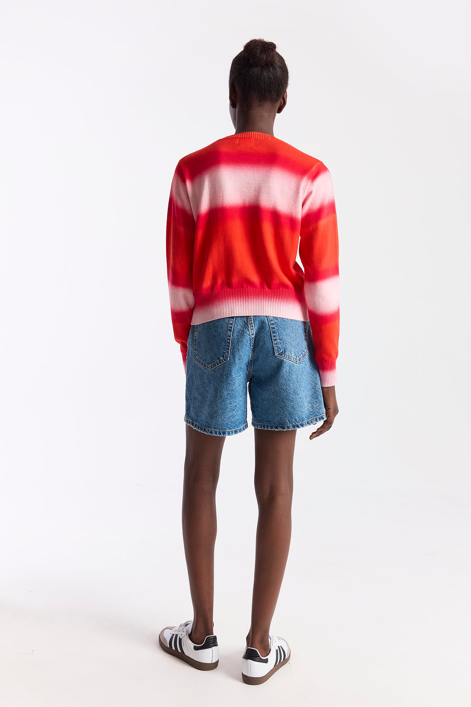 BLURRED STRIPE CREW