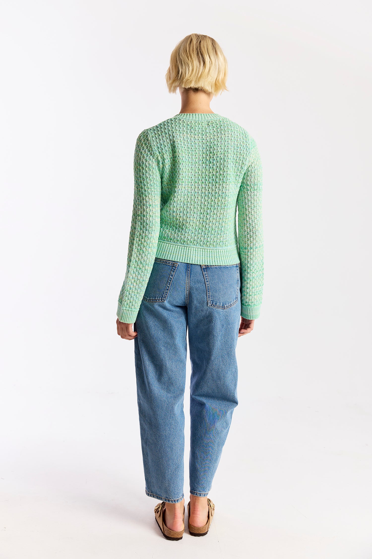 CABLE TWIST YARN CARDI
