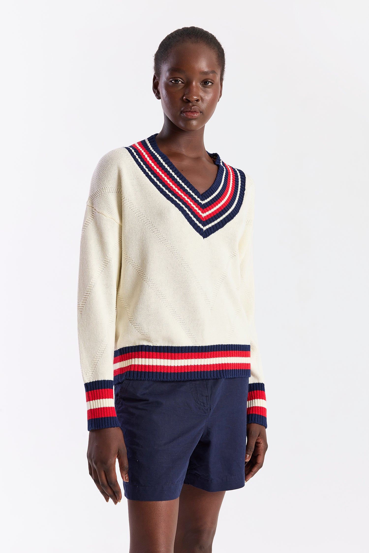 MAXI CRICKET V-NECK
