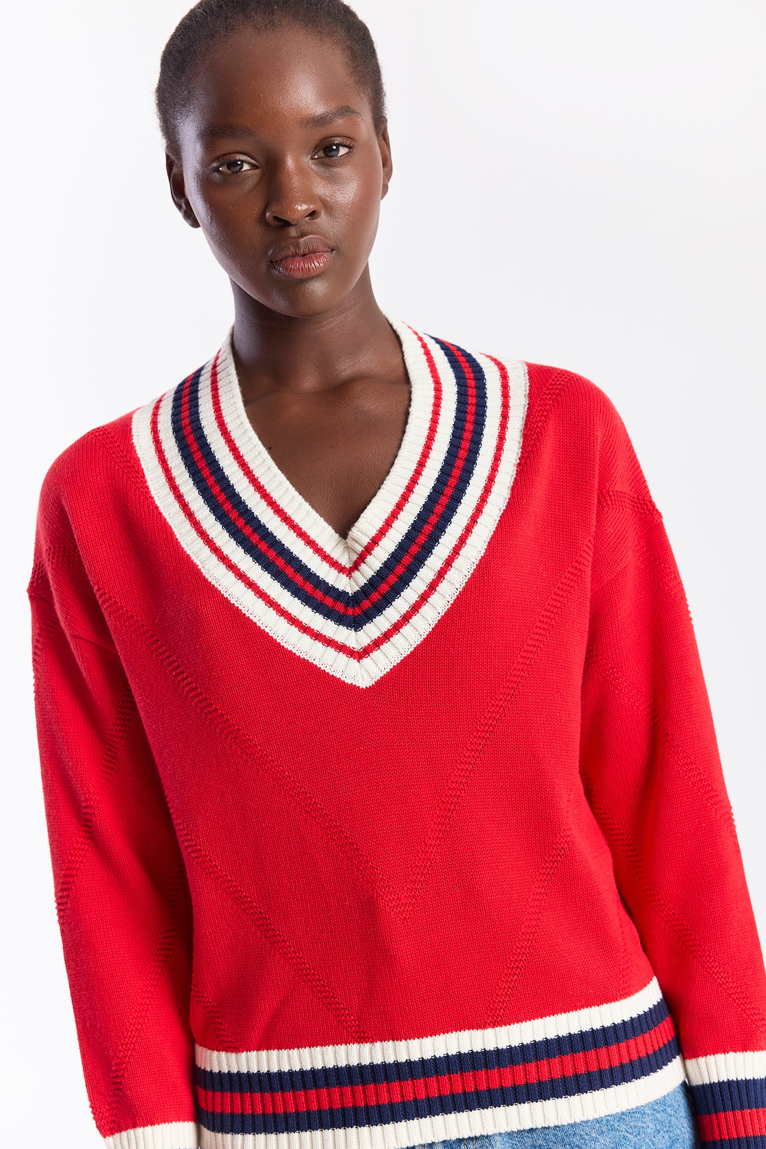 MAXI CRICKET V-NECK