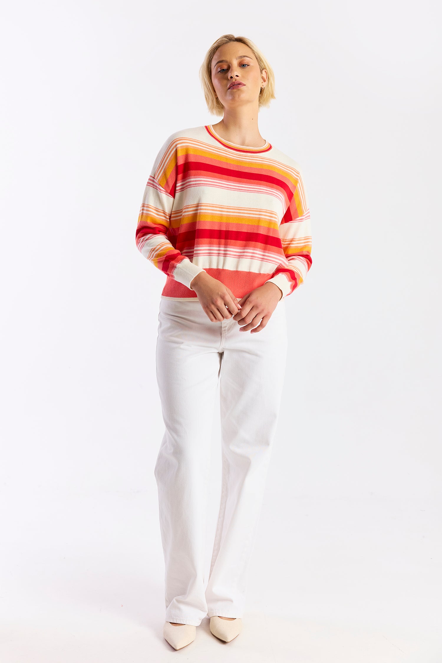 GRADIENT STRIPE CREW