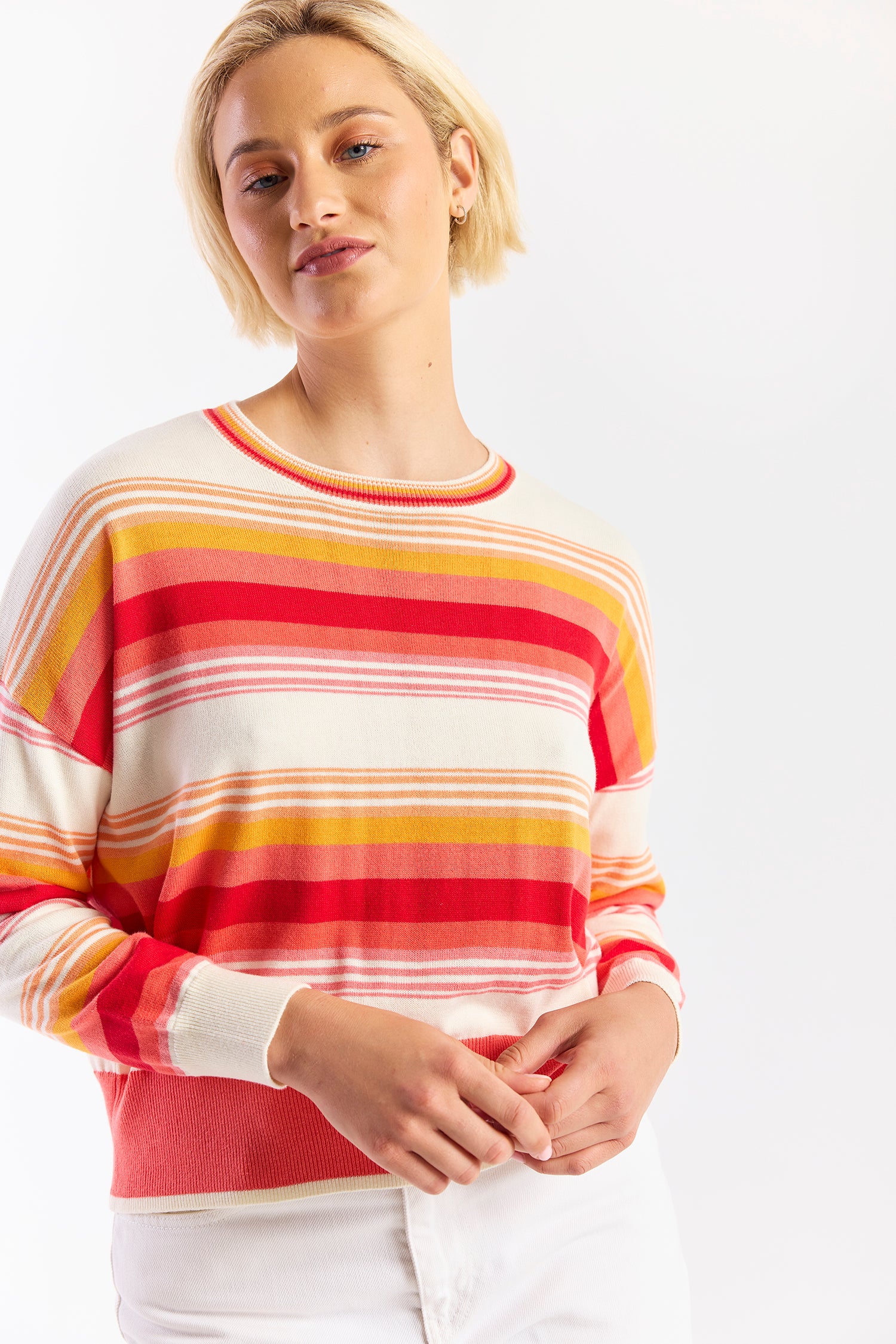 GRADIENT STRIPE CREW