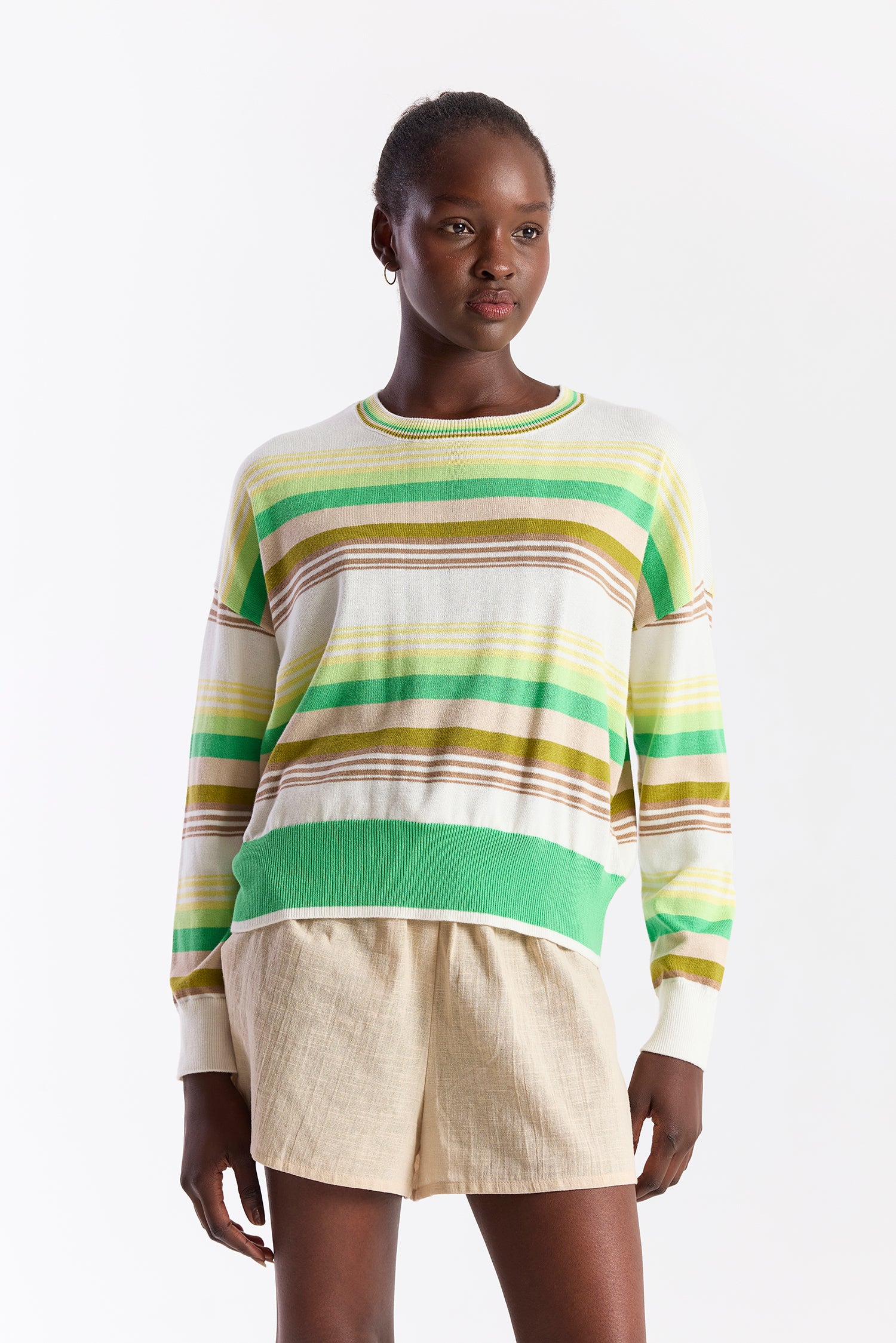 GRADIENT STRIPE CREW