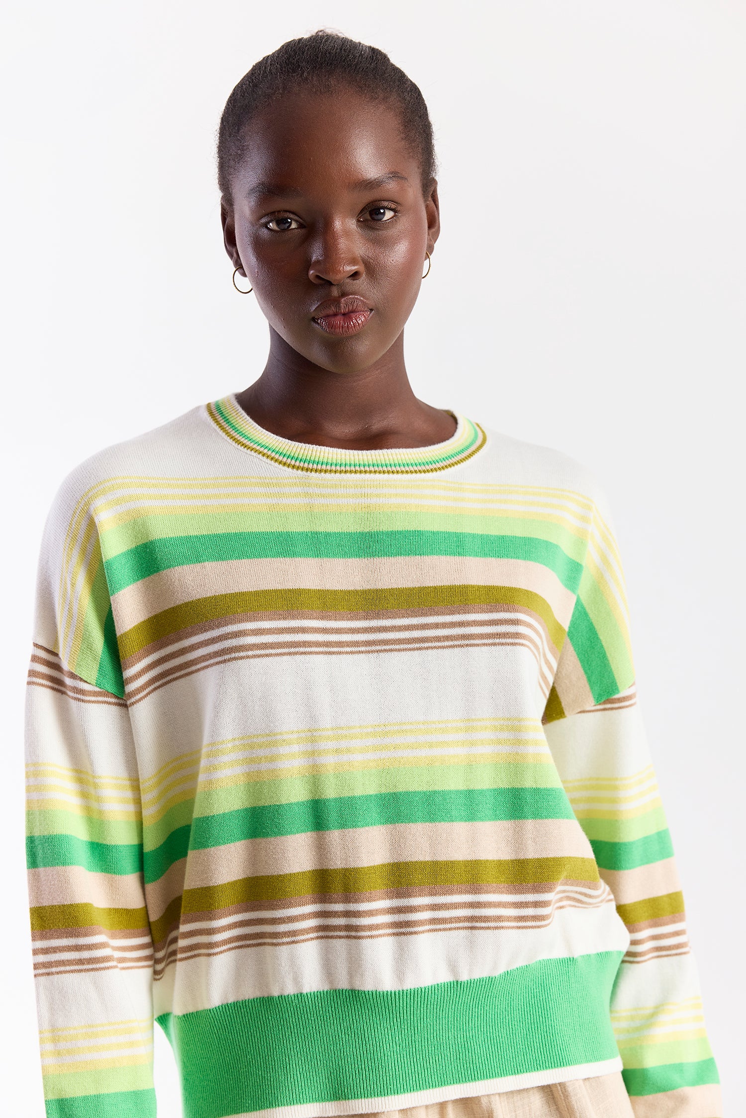 GRADIENT STRIPE CREW