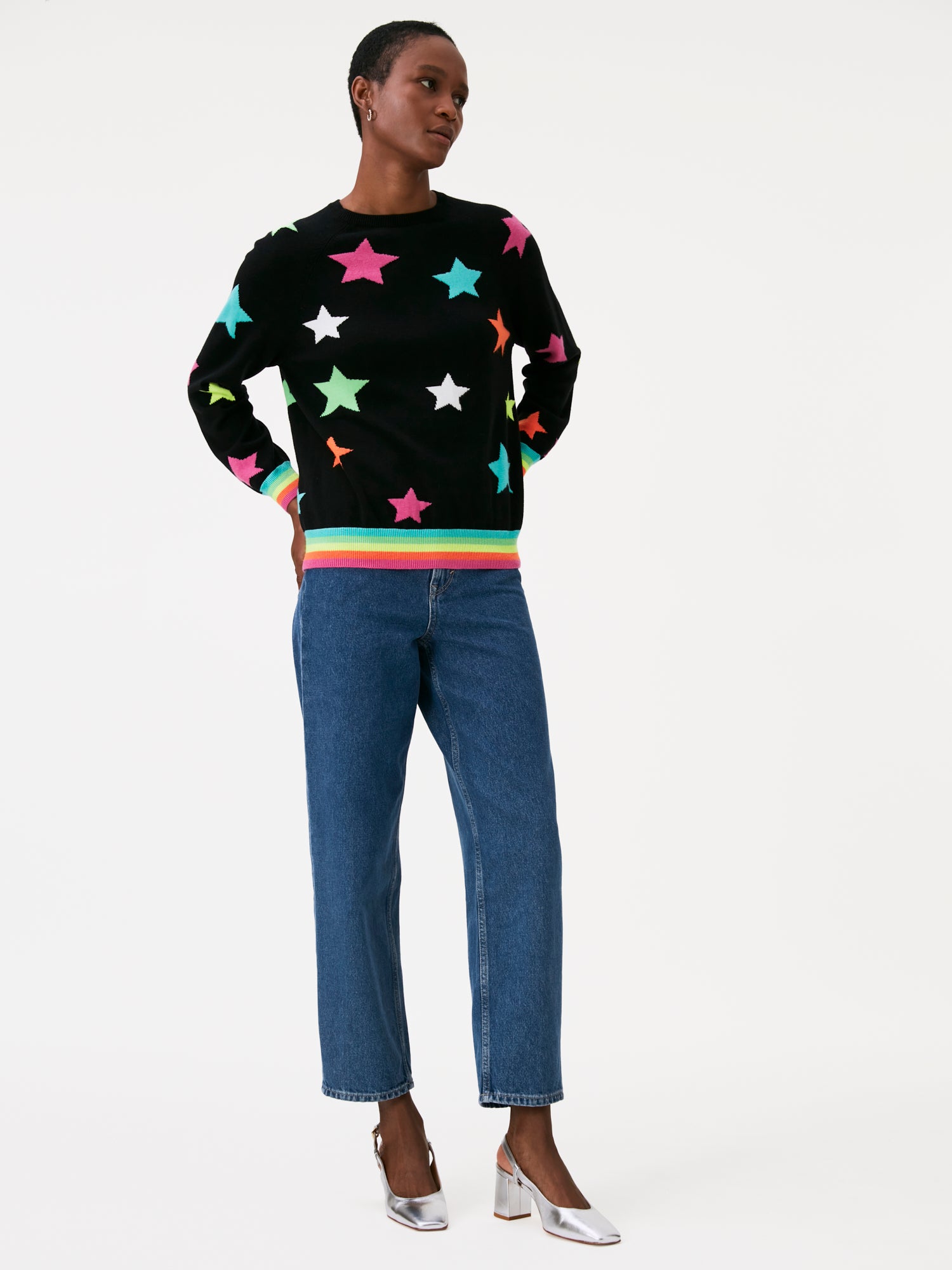 Brodie cashmere star sweater hotsell