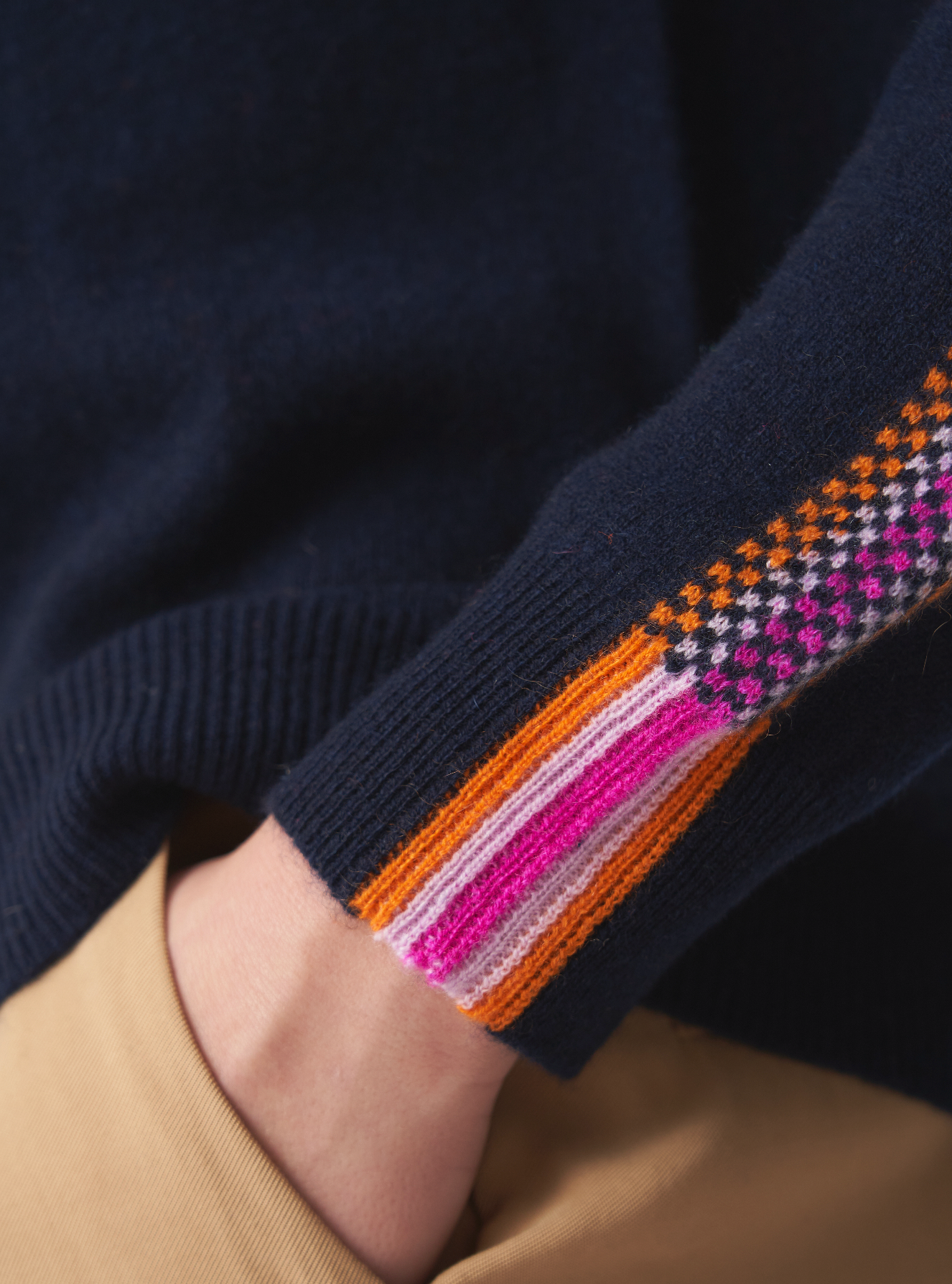 Porcha Stripe Cashmere Knit