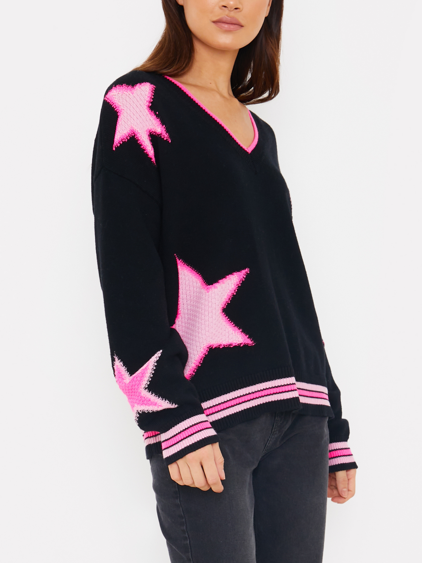 Sanna Star V Neck Knit