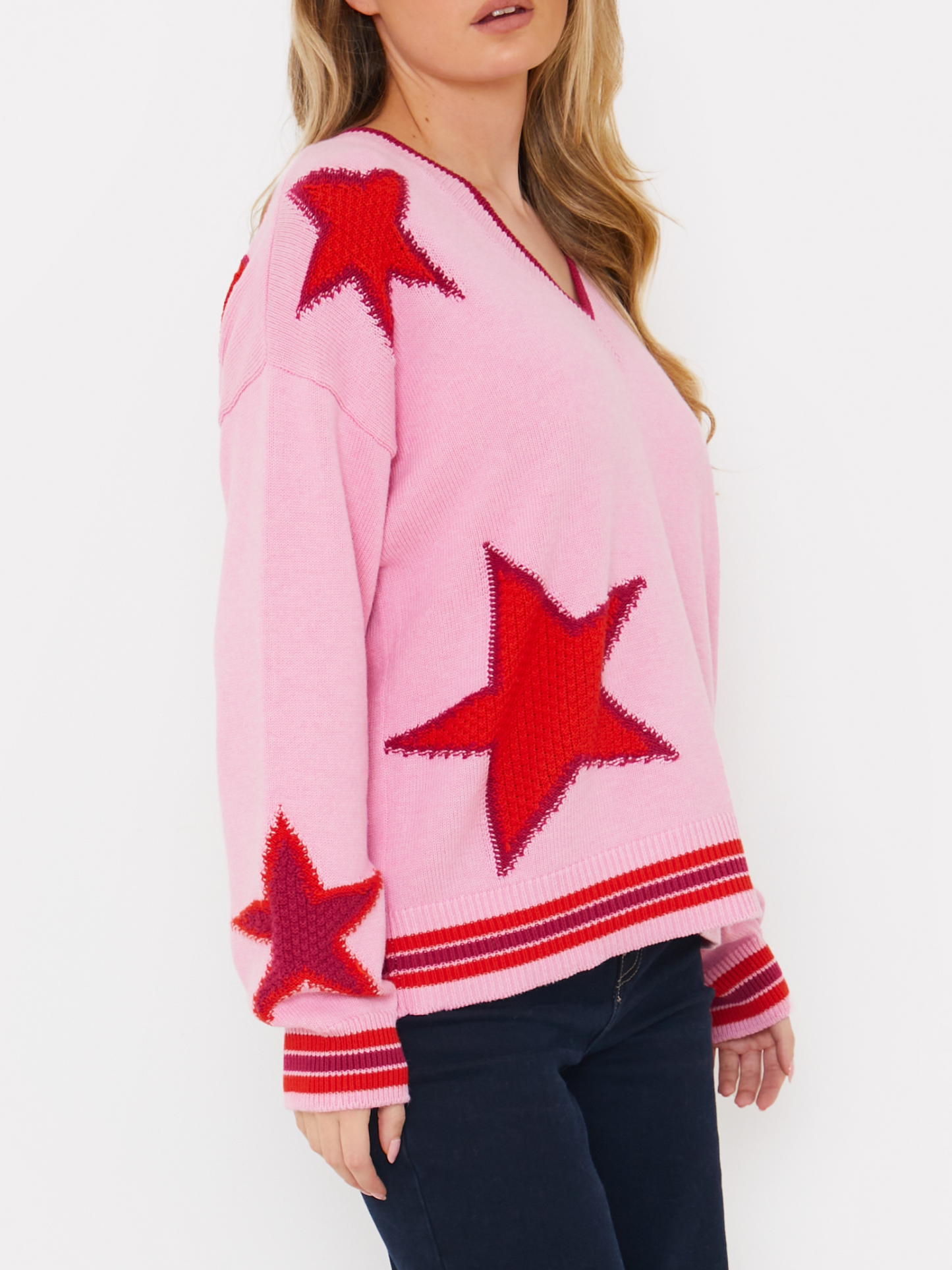 Sanna Star V Neck Knit