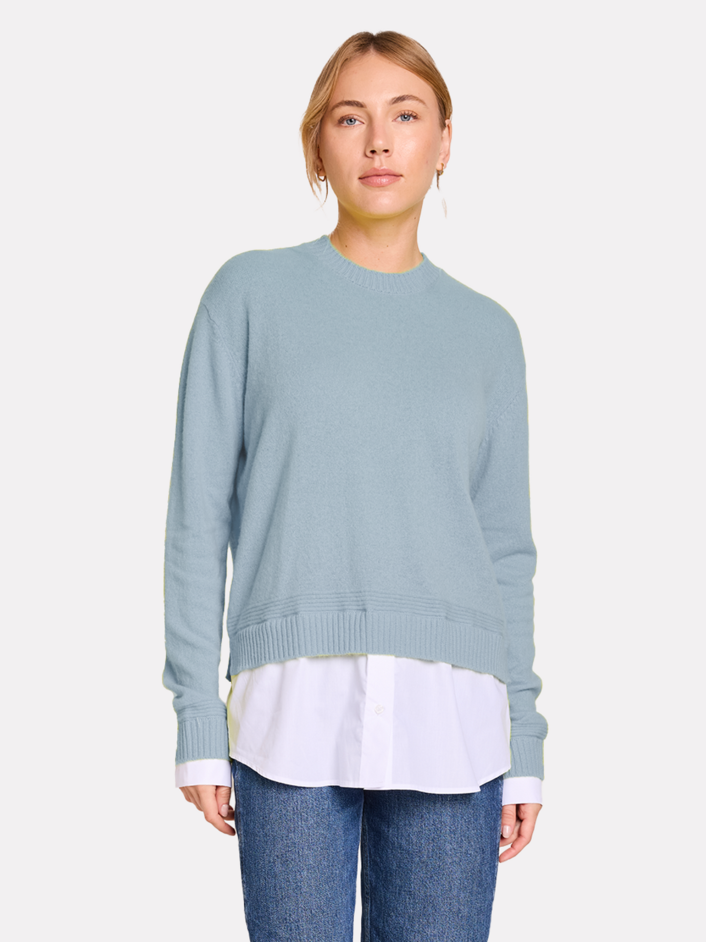 Shirting Cashmere Crew Neck