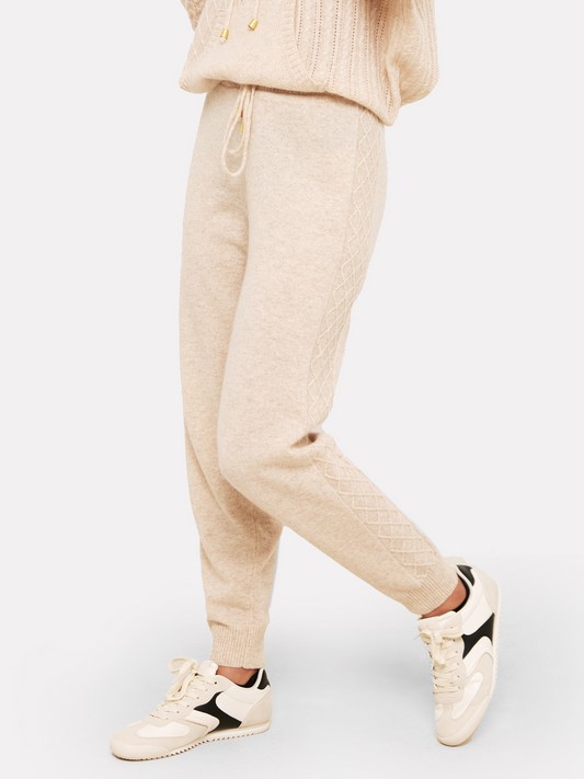 Cable Knit Cashmere Joggers