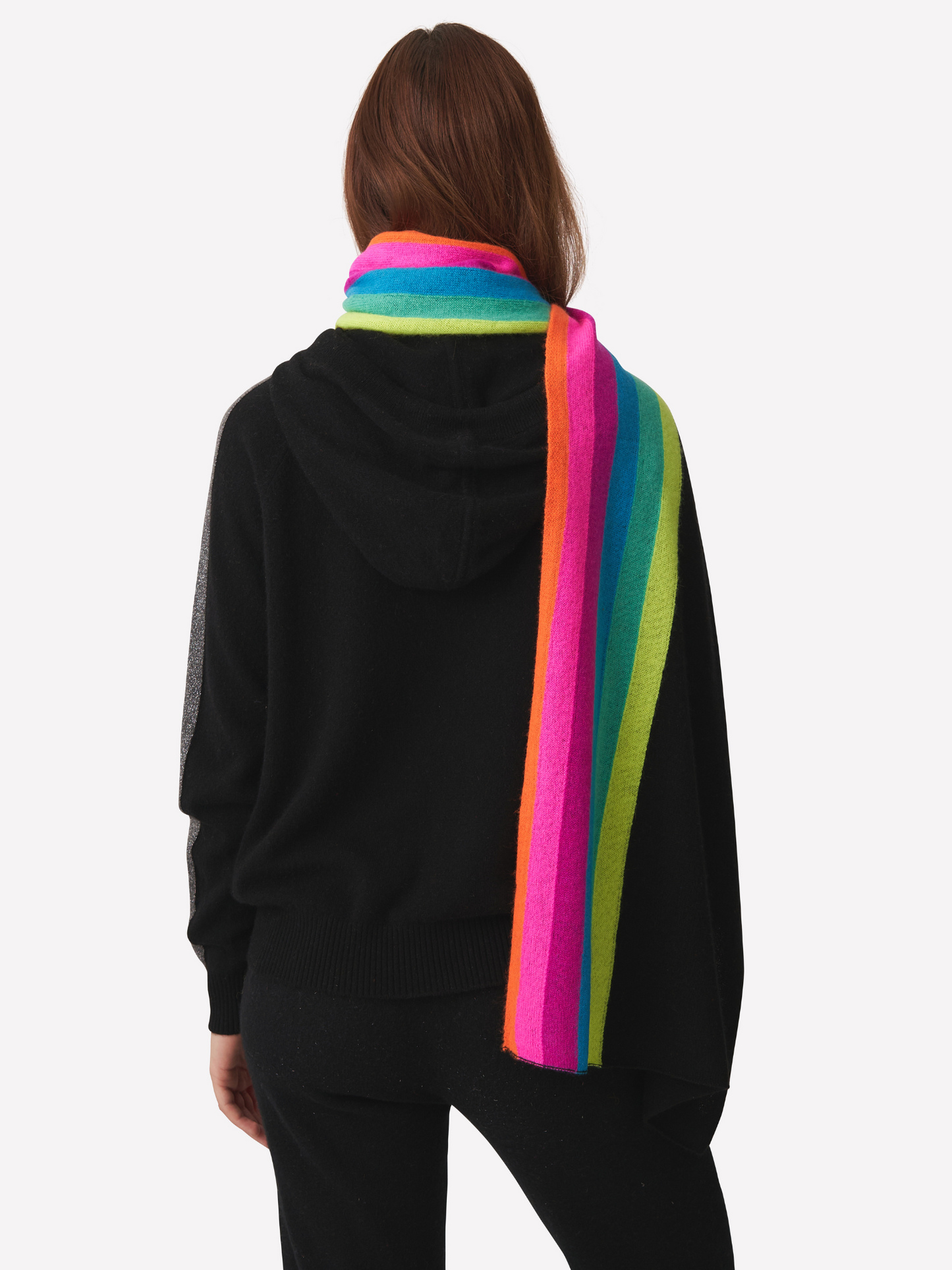 Rainbow Stripe Evie Cashmere Scarf