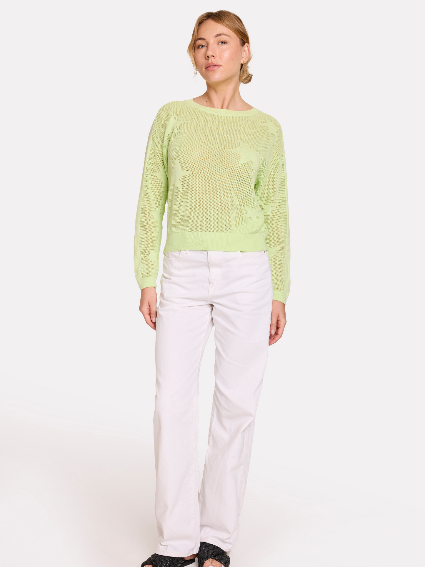 Pointelle Star Jumper