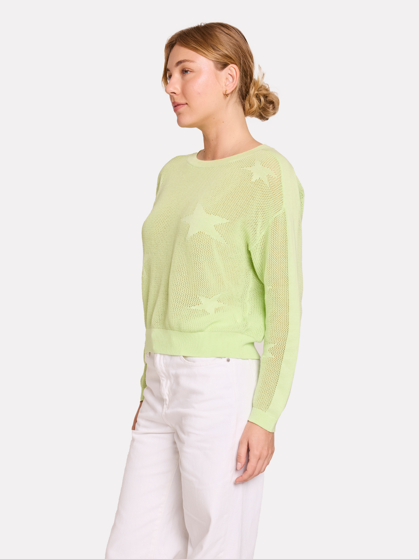 Pointelle Star Jumper