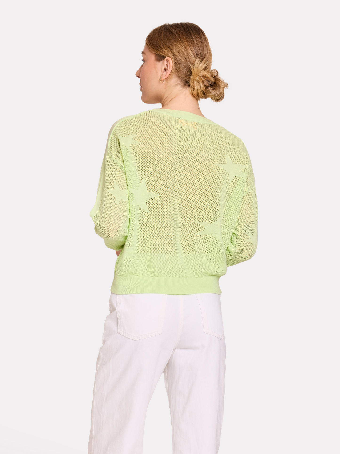 Pointelle Star Jumper