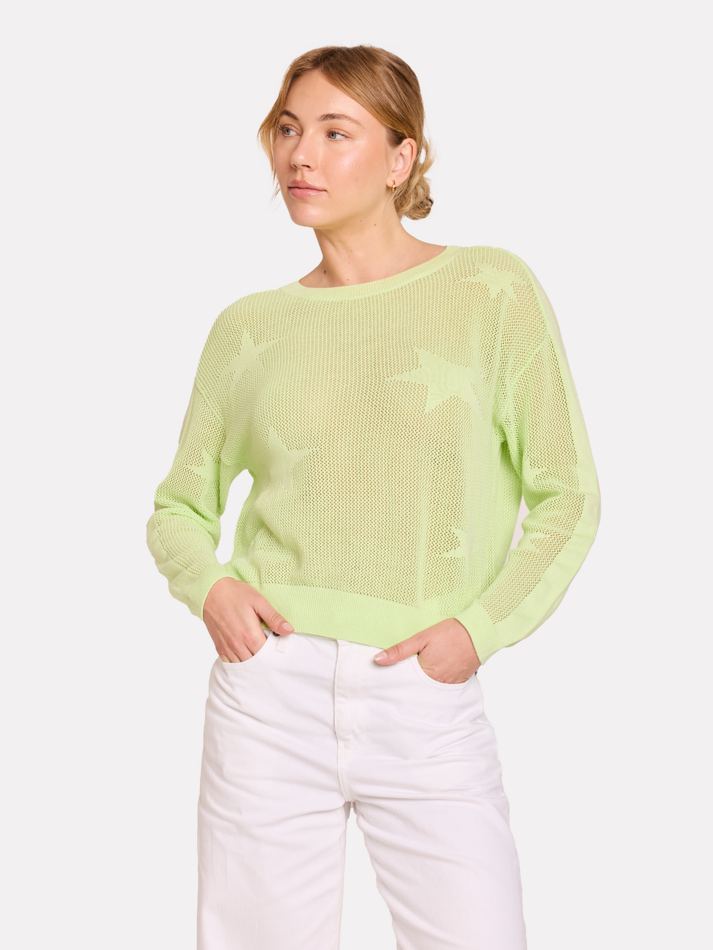Pointelle Star Jumper