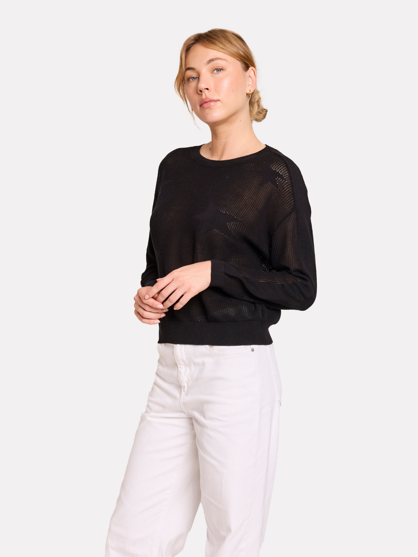 Pointelle Star Jumper