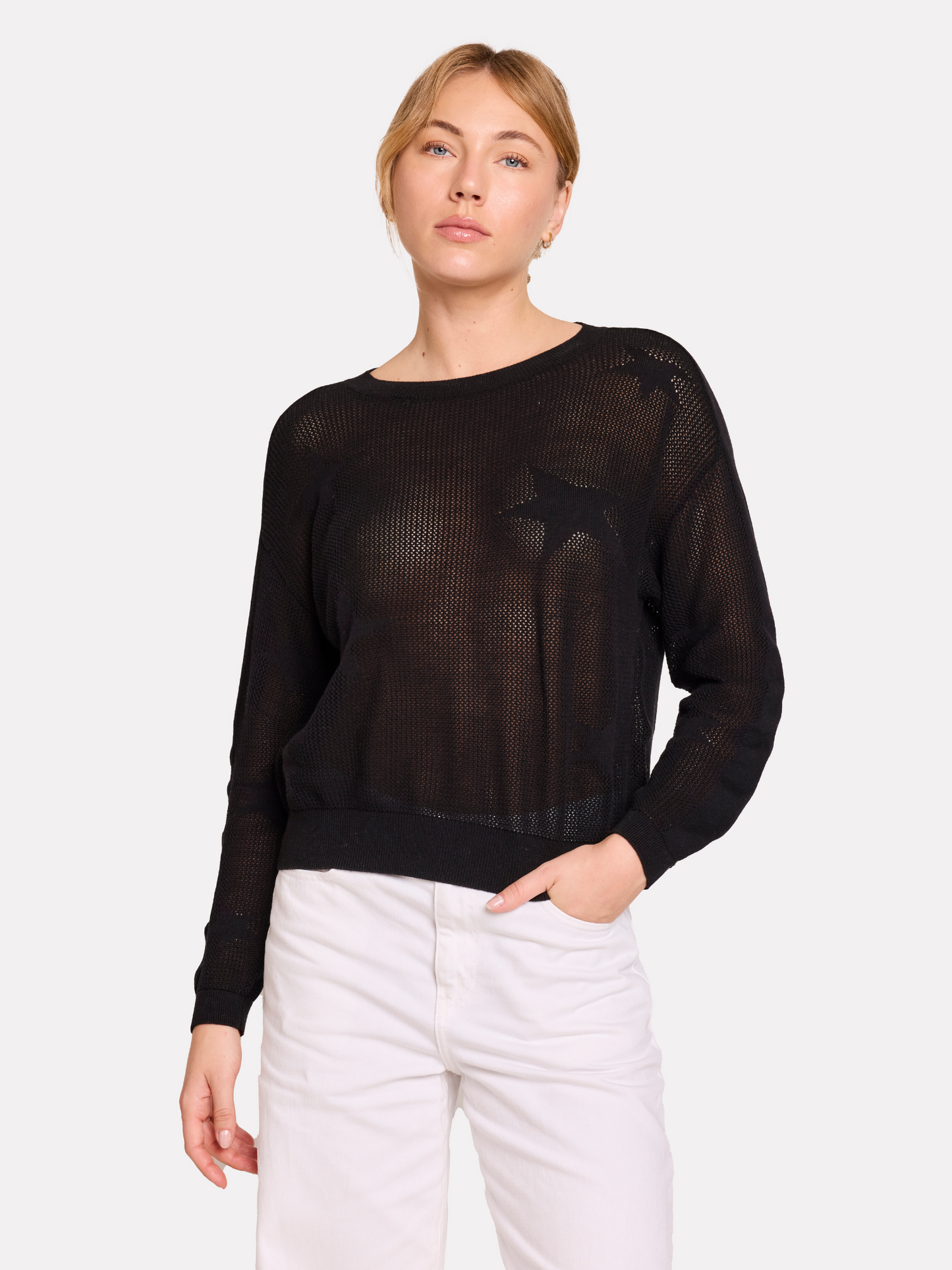 Pointelle Star Jumper
